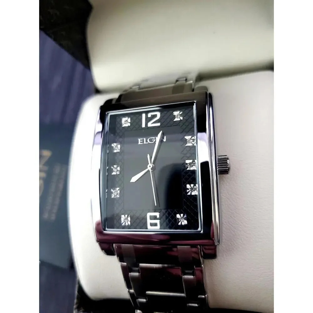 Rare Lord Elgin Gem Dial Mens Dress Watch New‎ In Box 45mm
